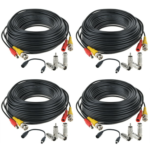 8x 100ft Security Camera BNC Video Power Cable DVR CCTV Surveillance Wire Cord 8x 100ft Security Camera BNC Video Power Cable DVR CCTV Surveillance Wire Cord
